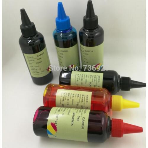 6X 100ml PGI-970 CLI-971 PGI970 CLI971 Refill Dye ink for Canon PIXMA MG7790 inkjet printer