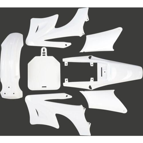 White Plastic Fender Fairing Kit for Apollo Orion 110/125/150cc Pit Dirt Bike