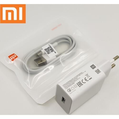Xiaomi Mi 9 SE Fast Charger 18W Quick Charge Adapter USB Type C Cable Sor MI 10 9 SE Pro 8 6 9T Redmi K30 K20 K40 Note 7 8 pro