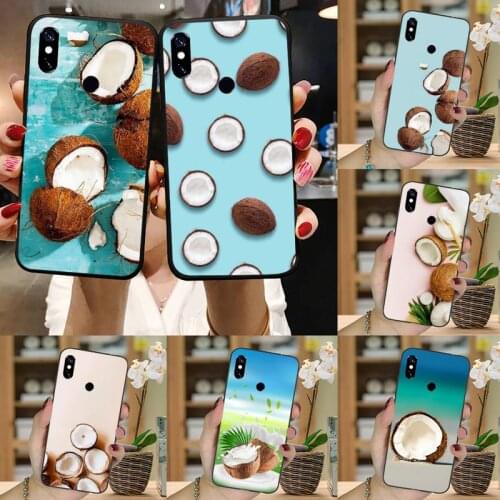 Coconut summer food Phone Case For Xiaomi Redmi note 7 8 9 t k30 max3 9 s 10 pro lite