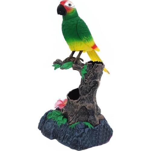Cute Robot Electronic Talking Bird Pets Toys Moving And Sound Record Speaking Parrot Talking Toys For Children Gift