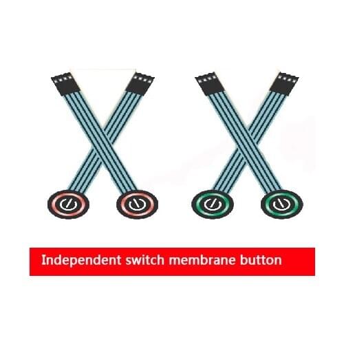 New self-contained illuminated independent switch membrane button PC / PET convex hull membrane switch computer switch button
