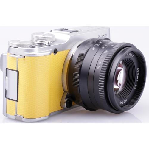 RISESPRAY Camera Lens 35mm F1.2 Prime Lens for Olympus Panasonic Micro 4/3 M4/3 Mount E-M1 E-M1Mark II E-M5 Camera