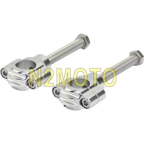 Motorcycle Handlebar Riser 7/8" Rough Craft 1" Handle Bar Mount Riser for Harley Bobber Chopper Cafe Racer Dyna