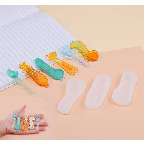 Crystal Hair Clip Epoxy Resin Mold Hair Pin Casting Mould Cute Cartoon Hairpin for DIY Silicone Jewelry Making Accessories