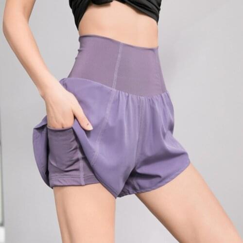 NORMOV Women High Waist Shorts Buttock Loose Quick Dry Fitness Short Panst Woman Elastic Pocket Workout New Short Female Casual