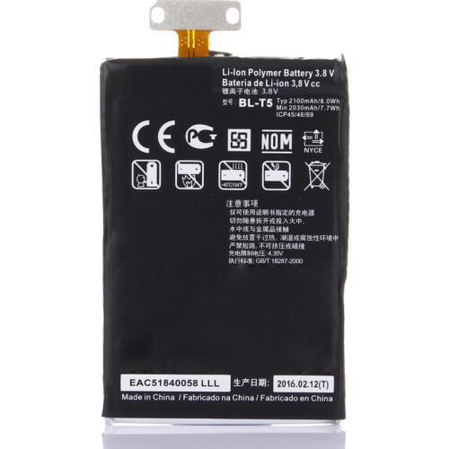 ISUN replacement battery For LG Nexus 4 Battery E975 /E973 /E960 /F180/ LS970 Optimus G E970 BLT5 BL-T5 battery 2100mAh
