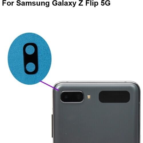 High quality For Samsung Galaxy Z Flip 5G Back Rear Camera Glass Lens test good For Samsung Galaxy ZFlip Replacement SM-F7000