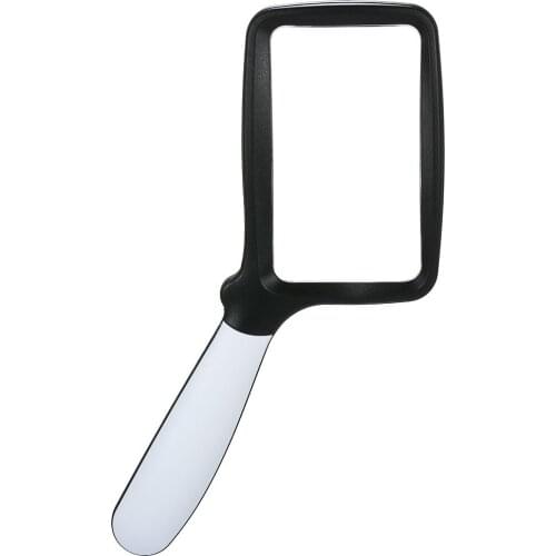 LED Rectangle Folding Magnifier Portable 2X Magnifying Glass with Light Handheld Foldable Loupe Magnifying Lens