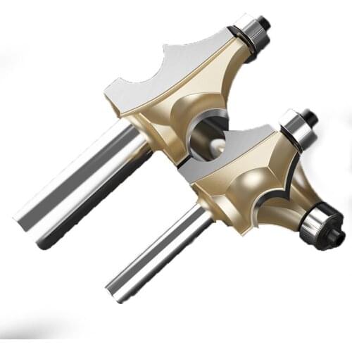 1pcs 1/4 1/2 Inch Shank Engraving Router Bits for MDF Particle Board Woodworking Milling Cutter