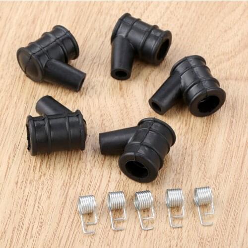 10pcs/set Chainsaw Ignition Coil Cap And Spring 2 Stroke Garden Tool Parts for 4500 5200 5800 Chainsaw Spare Parts