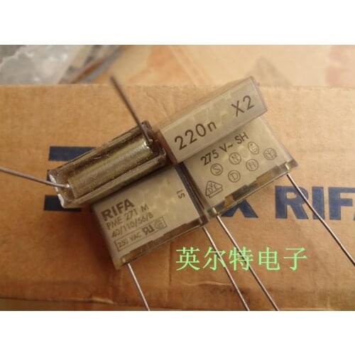 100% New and original RIFA PME271 0.22UF275VAC 220N275VACFOOT 23mmTransparent amperometric capacitance