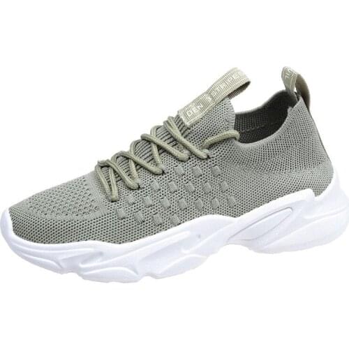 2020 Spring and Autumn New All-match Flying Woven Women Shoes Sneakers Women Breathable Casual Flat Running Shoes