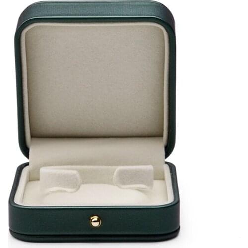 40GB Gorgeous Blackish Green Ring Box Premium Leather Ring Bearer Box for Wedding,Proposal Jewelry Gift Case