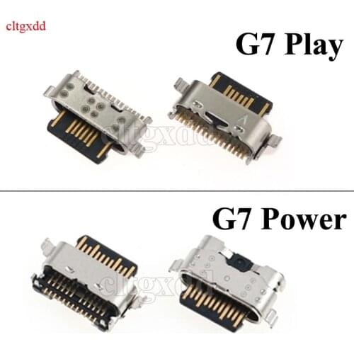 5pcs Type-c USB 5Pin Jack Connector socket Data Charging port tail plug Flex Cable For Motorola Moto G7 Power G7 Play Mini USB