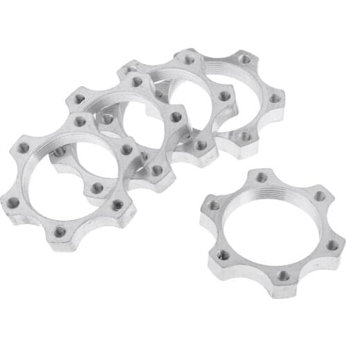 5 Pieces Bike Freewheel Threaded Hub Disc Disc Brake Rotor 6