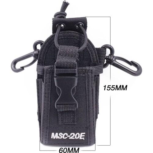 ABBREE MSC-20E Big Nylon Pouch Bag Carry Case for Yaesu BaoFeng UV-XR UV-9R Plus UV-5R UV-82 TYT Mototrola Walkie Talkie Radio