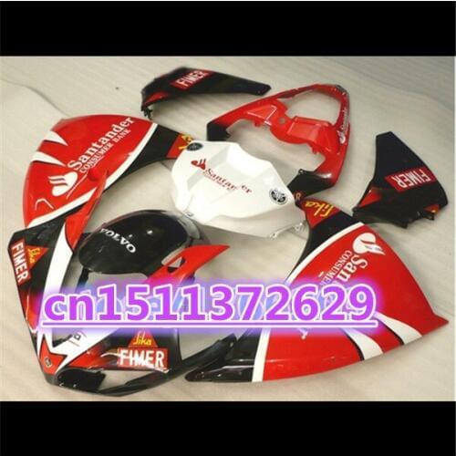 ABS Fairing kit for YZF R1 09 10 11 red black white YZF-R1 09-11 YZF1000 R1 09 10 11 YZF R1 2009 2010 2011 Body Kits-Dor