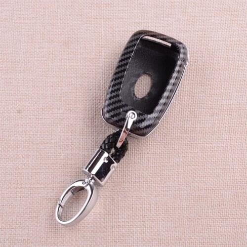 Car 3 Button Key Cover Case Fob Fit For Hyundai Palisade Venue Accent Santa Fe Veloster Kona Elantra GT 2020 Carbon Fiber Style