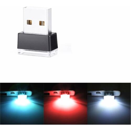 Car LED Neon Usb Atmosphere Lamp for audi a6 c6 a4 b7 citroen skoda octavia a7 Tesla Model S / 3 / X