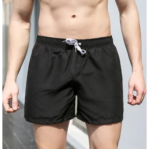 Quick Dry Summer Shorts For Men Man Beach Shorts Swim Surf Mens Summer Shorts With Pockets Fitness Exercise Lace-up Shorts