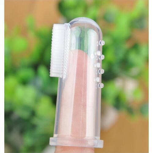Baby Infant Finger Toothbrush Children Teeth Clear Massage Soft Silicone Clean Massage Non Toxic Childrens Goods Rubber