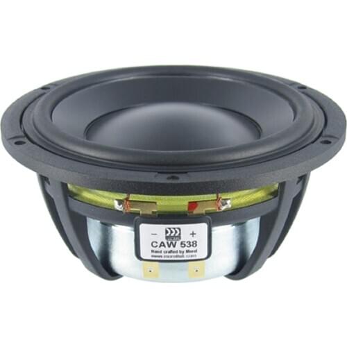 Morel CAW538 HiFi Speakers 5 Inch High flux ferrite double magnet system subwoofer unit，Impedance 8Ω Sensitivity 86dB power 150W