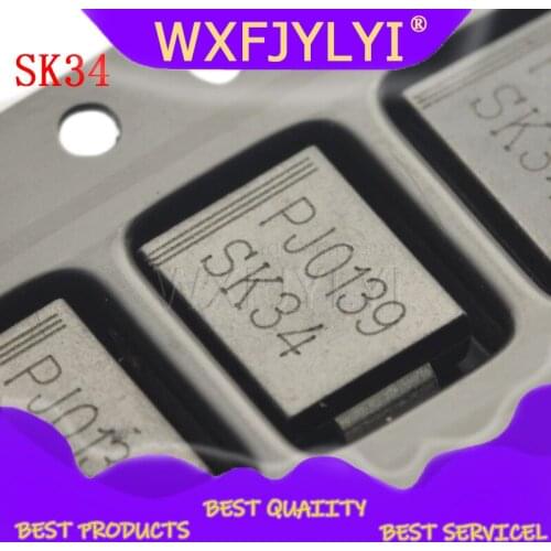 5pcs/lot Schottky diode SK34 SS34 SMC C type 3A / 40V 1N5822 new original