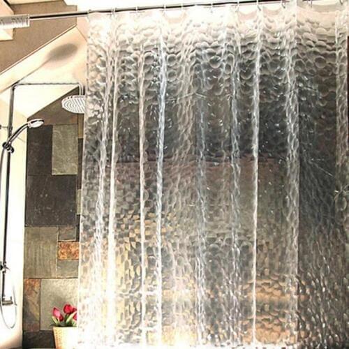 2.0X2.0m PEVA Bathroom Shower Curtains Moldproof Waterproof 3D Thickened Household Bathroom Shower Curtain Plastic Bath Screen