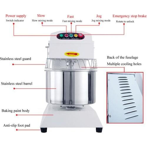 Double action double speed dough mixer dough mixing machine multi-function food stir machine