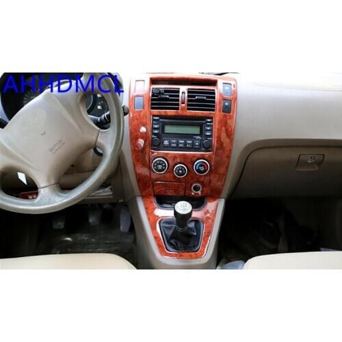 Car Interior Mouldings Modification Interior Sequins Decorative Trim Frame Mahogany For Hyundai Tucson 2006 2007 2008 2009- 2014