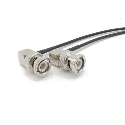 BNC male to BNC plugs elbow SDI pigtail Camera RF coaxial cable 50 ohm BNC camera video signal SDI transmission line