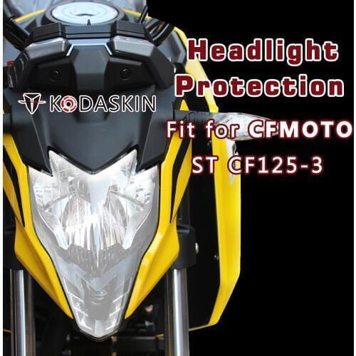 KODASKIN Motorcycle Headlamp ABS Headlight Protection Headlight Cover Headlight Screen Protective Cover for CFMOTO ST CF125-3