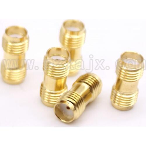 JX connector wholesale 100PCS SMA to SMA connector SMA female to SMA female straight adapter screw the needle connector