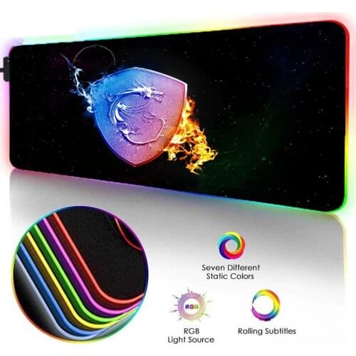 Razer star mouse pad anime rgb purple black cs go gaming accessories desk mat led mousepad gamer player genshin impact mats