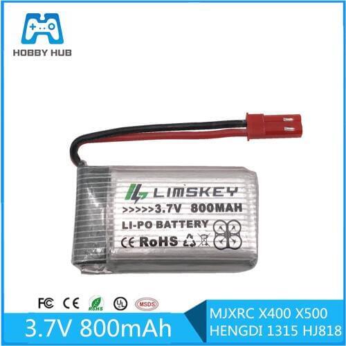 3.7V 800mah Lipo Battery For MJXRC X400 X500 HENGDI 1315 HJ818 battery Lipo 3.7 V 800 mah 902540 25C