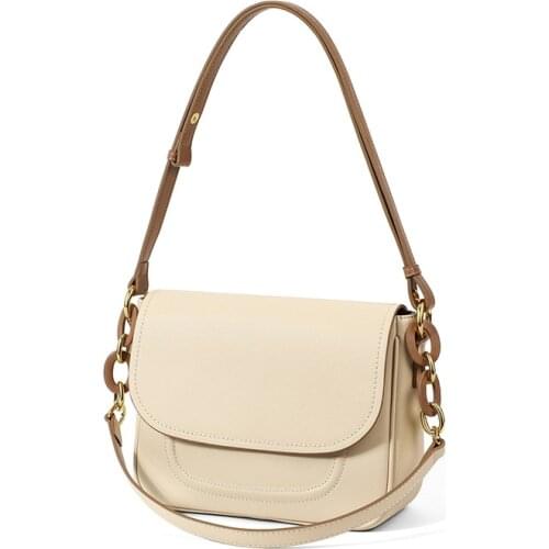 2021 Autumn and Winter New Ladies Genuine Leather Handbags Calfskin Handbags Luxury Fashion Trend Goddess Underarm Bag