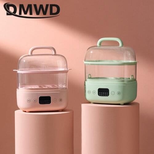 6L Food steamer 2 layers removable 10 Hours Reservation Food warmer Reheat Automatic Insulation Washable Base steam pot Cookware