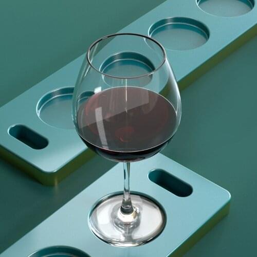 Tray Cup Pad Epoxy Resin Mold Wine Glass Holder Coaster Silicone Mould DIY Crafts Home Decorations Casting Tool