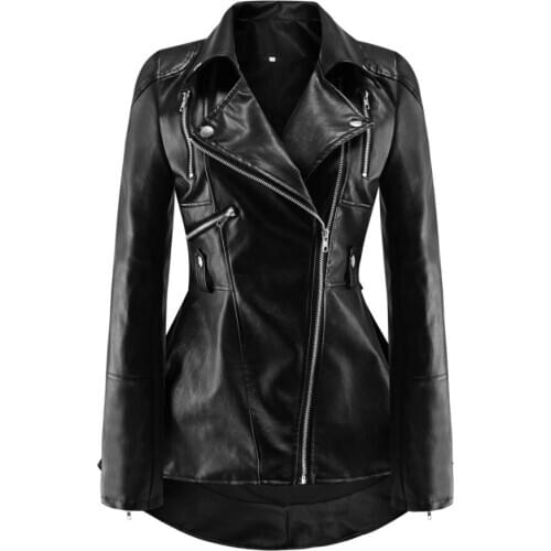 Женские модные кожаные куртки ROSYLION China At AliExpress