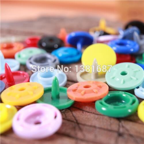 Mixed color 16 a total of 1000 sets of up selling notes 1.4 cm KAM T8 plastic snap button bedding bag raincoat button