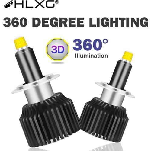 HLXG 18000LM super led галогеновые лампы h7 CSP 5000K bulb 12V 9012 HB3 HB4 9005 9006 H8 H9 h1 headlight 360 car Light H11 lamp