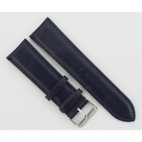 Vintage Watch straps Blue Color Watch Band Leather straps 24mm watch accessories men women