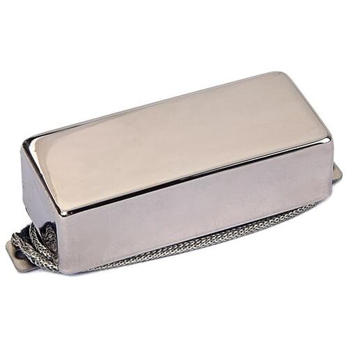 Vintage Mini Covered Neck Humbucker Pickup Flat Chrome Surround