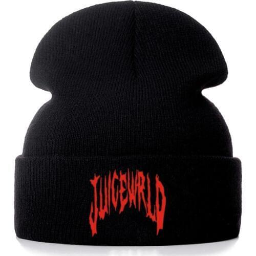 High Quality Juice Wrld 999 Casual Beanies For Men Women Fashion Knitted Winter Hat Hip-hop Skullies Hat Dropshipping