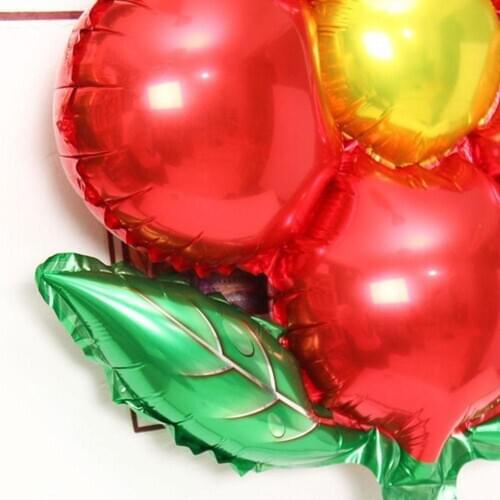 Green leaf aluminum foil flower shape five petal flower decoration foil aluminum birthday room clover wedding five-leaf bal B1C4