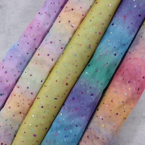 1m/bag Apparel Sewing & Fabric Net Yarn Glitter Sequins Butterfly Lace Fabric Laser Mesh Material DIY Dress Clothing Accessories