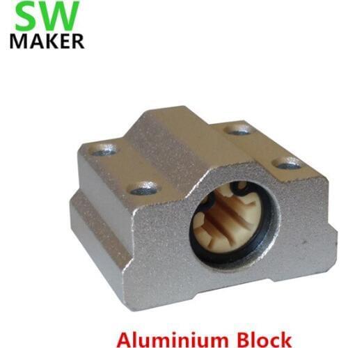 1pcs Polymer SC8UU & Bracket 8mm Linear Rail Double Igus Drylin RJ4JP-01-08 for Anet/Tronxy Prusa i3 3D printer CNC machine