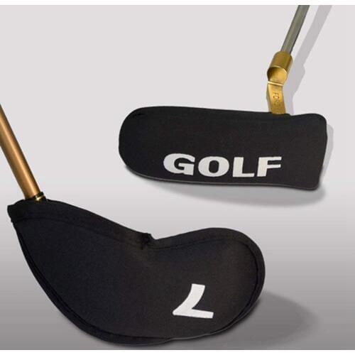 Outdoor Sports Golf Accessories 10Pcs Golf Club Head Covers Iron Putter Protective Head Cover Headcover Protector Set