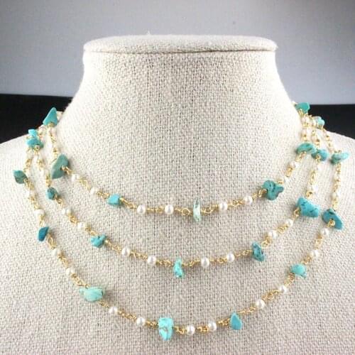 16inch 10pcs/lot New design colorful plated necklace,rosary chain component,popular plated chain stone necklace cheap wholesale